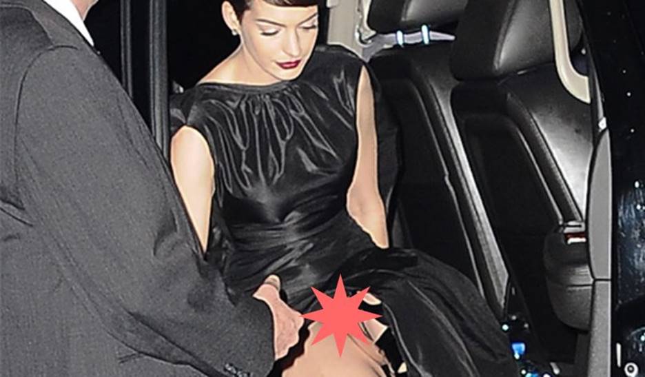 Anne Hathaway’s Wardrobe Malfunction Accidentally Flashed Her Privates.